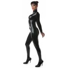 Latex Catsuit With Socks For Women Back Zipper Rubber Bodysuit Club Wear Costume