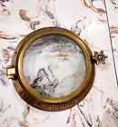 Antique Brass Finish Porthole  Maritime Port Hole Boat Ship Window Wall Porthole