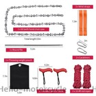 53 Inch Rope Saw High Reach Tree Limb Hand Rope Chain Saw 68 Sharp Teeth Blade