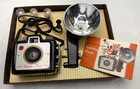 Vintage 1960   s Kodak Brownie Holiday Flash Outfit Camera Original Box Not Tested