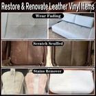 White Leather Repair Kit White Leather Dye Vinyl Paint Cream Purse Boat Seat    