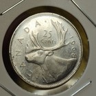 1968 Canada Silver 25 And 10 Cents