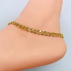 Pulsera Tobillera De Pie Para Mujer En Oro Laminado gf Beautiful Anklet Bracelet