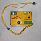 Vintage 1980s Le Clic Yellow Disc Camera Retro Blue Button Cord