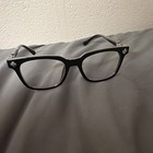 Chrome Hearts Blue Light Black Eyeglasses With Silver Accents