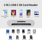 Usb C Sd Card Reader For Iphone 17 16 15 Series  Usb-c To Sd tf  White 