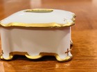 Vintage M Z Austria Porcelain Hair Receiver Gold Trim Excellent Antique Cond