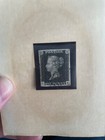 Authentic 1840 Penny Black Stamp Great Britain Book Value  375