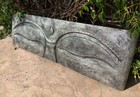 Silver Eyes Of Buddha Wood Carved Wall Plaque 35 x 11  Inches