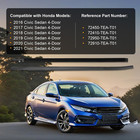 Car Window Weather Stripping Molding Trim Belt compatible With Honda Civic 2016-