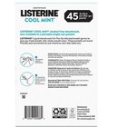 Listerine On-the-go Cool Mint Mouthwash Sachets  Alcohol Free  45 Ct 