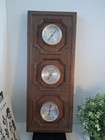 Vtg Mcm Springfield Brand Wall Weather Station Barometer hygrometer thermometer 