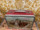 Vintage 1957 American Thermos Bottle Co Brave Eagle Metal Lunch Box