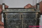 8 old Chinese Ancient Dynasty Bronze Ware Sacrifice Incense Burner Censer Statue