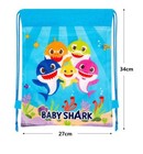 12x Baby Shark Party Favors Drawstring Backpack Sling Tote Bag