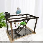 Tfwadmx Parrots Playstand Bird Play Gym Cockatiel Playground Wood Perch Stand   