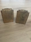 Vintage Handmade Italian Scroll Bookends Set Of 2