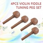 4pcs Violin Fiddle Tuning Peg Set  Jujube Wood  Replacement Wooden Tuning Peg   