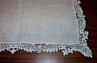 Vintage Linen And Lace  Wedding Handkerchief  --12 
