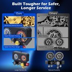 Omt Ac R1234yf Gauge Set Automotive 4 Valve Manifold Gauge Kit Freon Charging Us