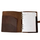 Leather Hand Tooled Journal Lot Ring Binder   Blank Book Set Academic