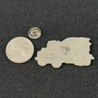 Vintage Cement Truck Mixer Red Enamel Silver Tone Pin Pinback  51010