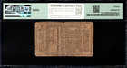 New York Colonial Note Fr ny-182 January 6  1776 2s Pmg 20