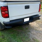Black Rear Step Bumper Assembly For Chevy Silverado 1500 Gmc Sierra 2014-2018