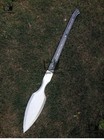 Custom Handmade Carbon Steel Full Tang Hunting Spear Knife Battle Ready Spear