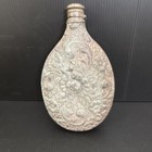 Antique Victorian With Floral     Ornate Flask - Collector   s Piece- Nice