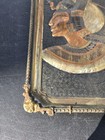 Vintage Embossed Egyptian Hanging Tray Copper Brass Silver Tone