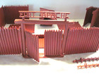 Vintage Marx Fort Apache Stockade With Assembly Instructions