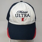 Michelob Ultra Strapback Baseball Cap Blue Os Adjustable K-products Headwear