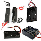 1 2 3 4 Aaa Battery Holder Case Plastic Storage Box Series Flat Dc Wire Leads