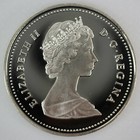 1989 Canada Mackenzie River Proof Silver 1 One Dollar Heavy Cameo Coin