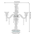 Elegant 5-head Crystal Glass Candle Holder For Beautiful Table Decor