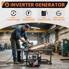 Gas Generator 4000 Watt 208cc Engine Gas Powered Generator Portable Emergency
