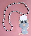 Kandi Ratatouille Remy Necklace Perler Pony Beads Rave Festival Edc Fanmade 19 