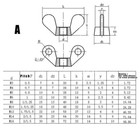 Wing Butterfly Nuts M3 M4 M5 M6 M8 M10 M12 M14 M16 M18 M20 M24 Stainless Steel