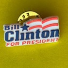 1992 Bill Clinton Us Presidential Lot Set Political Lapel Pin Writing Paper Gore