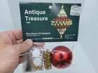 Leewards Antique Treasure Red Vintage Sequin Bead Christmas Ornament Craft Kit