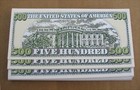 Lot Of 10 Garfield  500 Casino Dollars Novelty Wholesale Lot 500 Dollar Bills