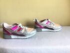 Womens Sam Edelman Rainbow Sherbet Glitter Sequin Hook Loop Tennis Shoes Size 5