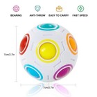Magic Rainbow Ball Puzzles Spheric Speed Cube Plastic Creative Adult Kids Toy