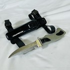 Scuba Pro Stainless Diving Knife - Serrated Edge And Line Cutter - Gray