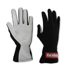 Racequip Rqp 350005 Rqp 350 Series Driving Gloves Single Layer Black white Large