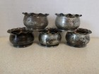 5 Vintage Silver Soldered Nut Dishes