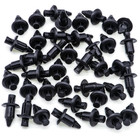 40pc M6 Fender Clip Retainer Nylon Push Rivet Pins Honda Kawasaki Suzuki Yamaha