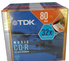 Lot Set Of 22 New Tdk Music Cd-r With Cases For Audio Recordings   80 Min 700 Mb