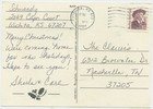 Christmas Card Holly Wreath Celebrating Mouse 1988 Vintage Postcard Continental
